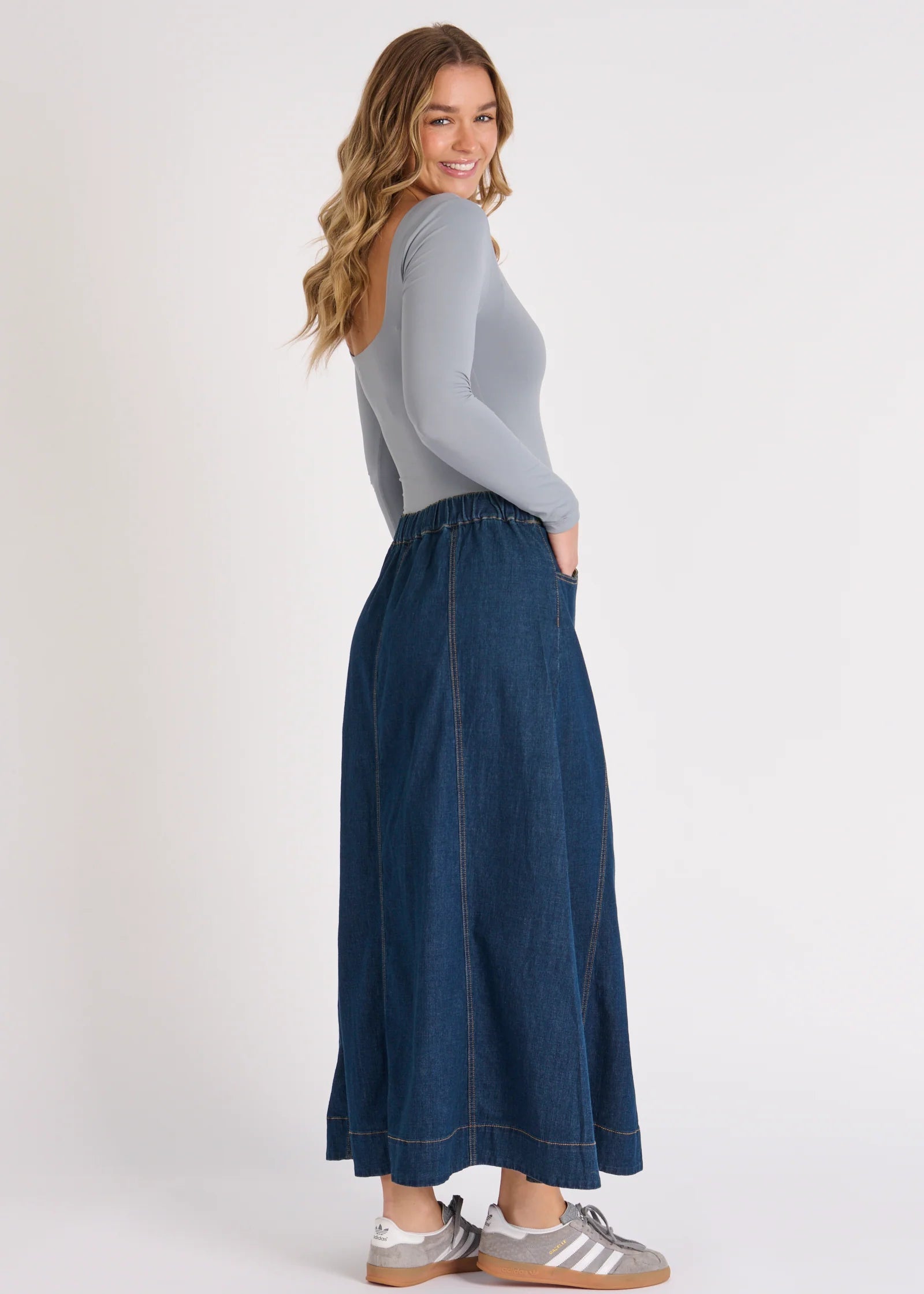 OTW A Line Denim Skirt