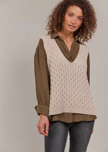 Eb & Ive Naviva Vest Oat
