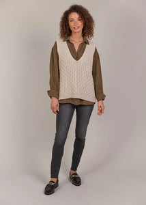Eb & Ive Naviva Vest Oat