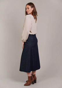 Eb & Ive Pepi Dark Denim Skirt