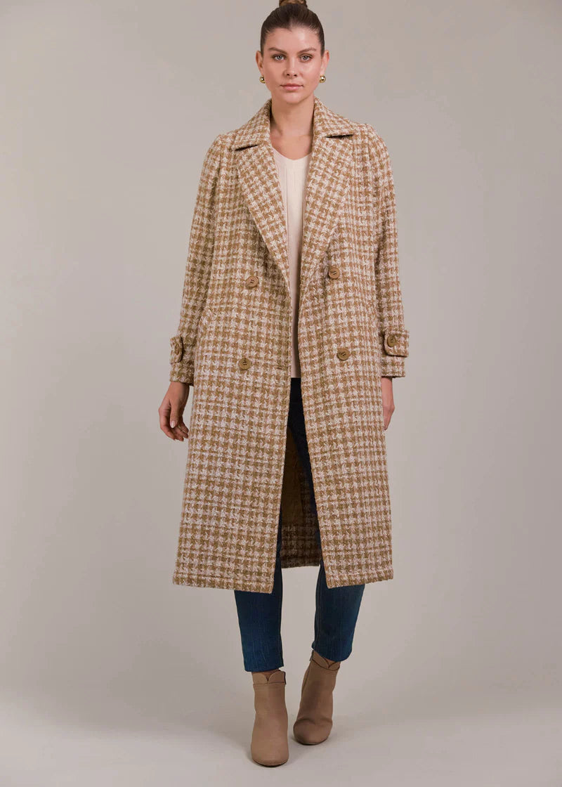 Eb & Ive Aman Coat Tobacco
