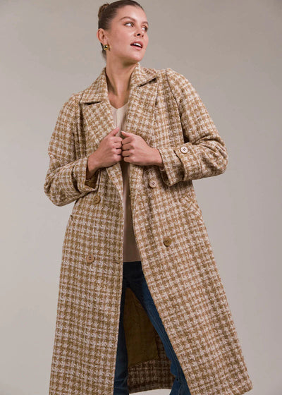Eb & Ive Aman Coat Tobacco