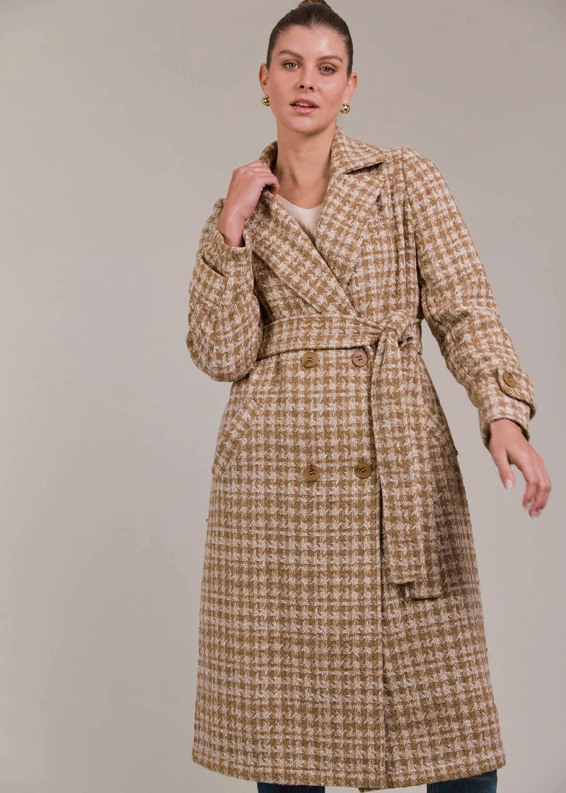 Eb & Ive Aman Coat Tobacco