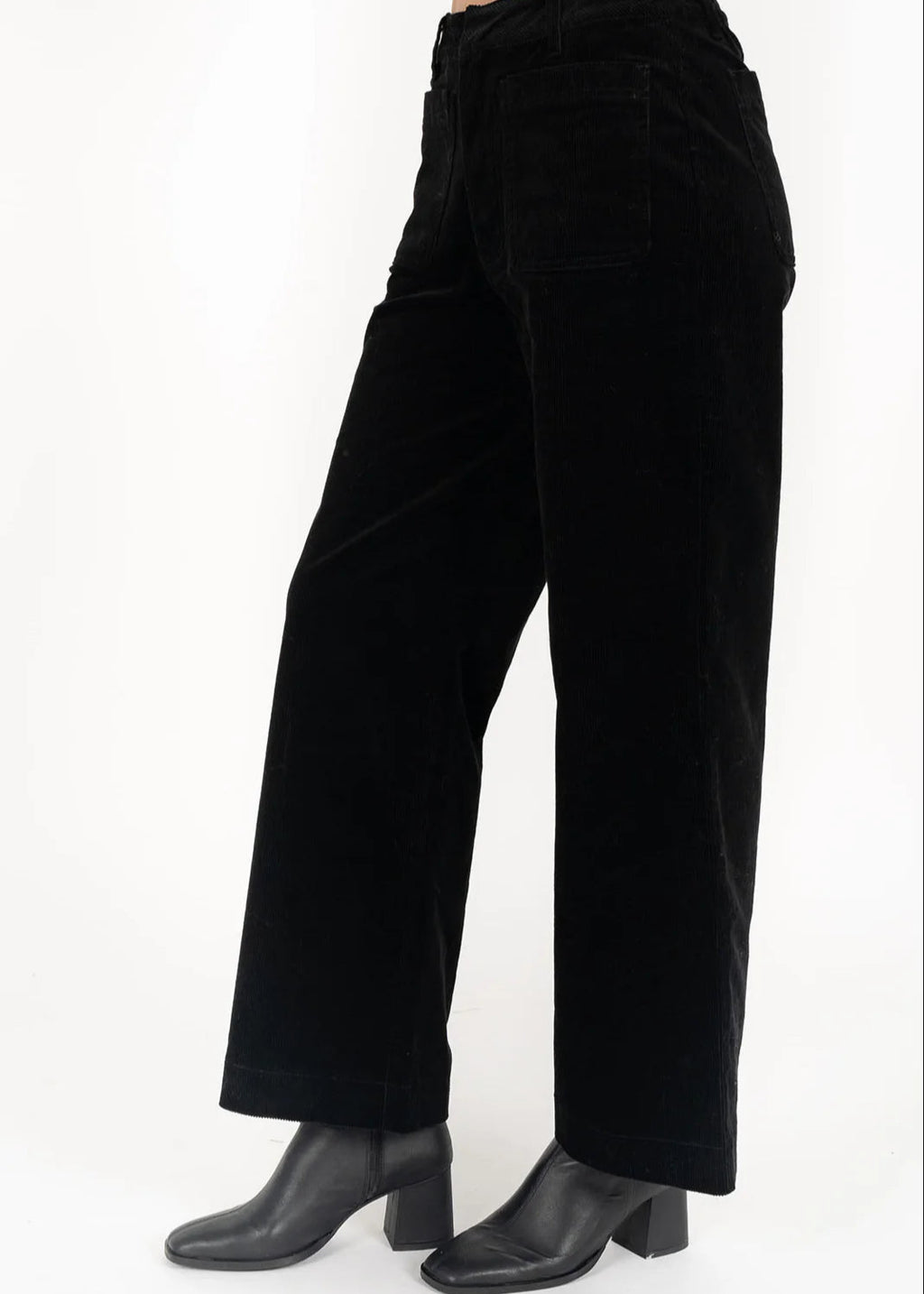 Humidity Suki Cord Pants Midnight Black