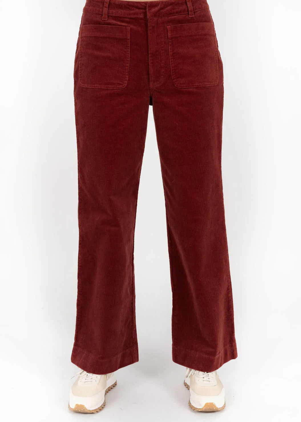 Humidity Suki Cord Pants Rust