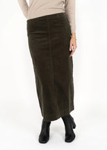 Load image into Gallery viewer, Humidity Cord Skirt Moss
