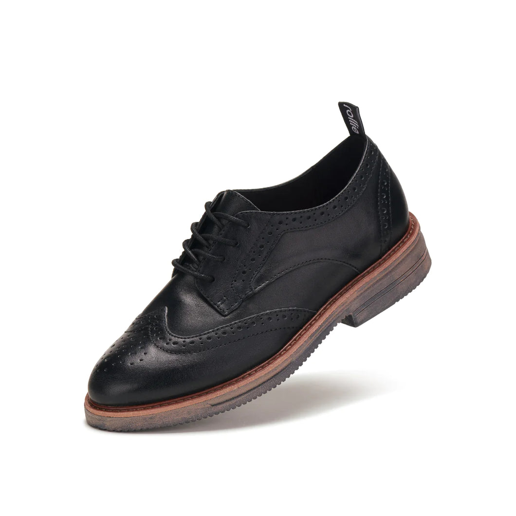 Rollie Brogue Rise Vintage Black