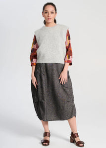 Olga Milwaukee Wool Skirt Licorice