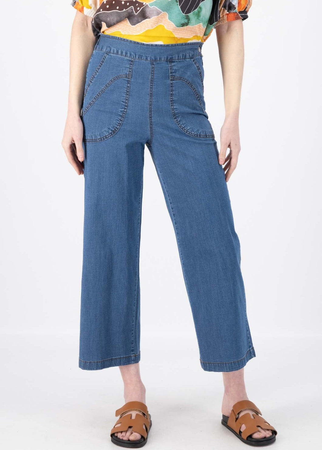 Olga Peggy Ligera Pants Light Wash in Summer Denim