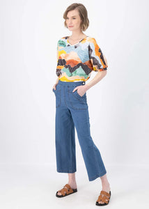 Olga Peggy Ligera Pants Light Wash in Summer Denim