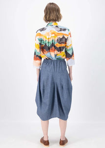 Olga Milwaukee Traveller Skirt Stone Blue