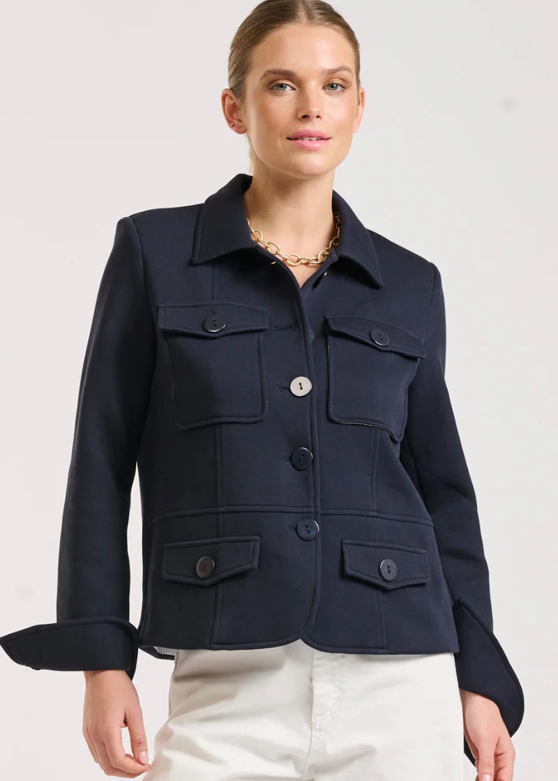 Shirty Hemming Jacket Navy