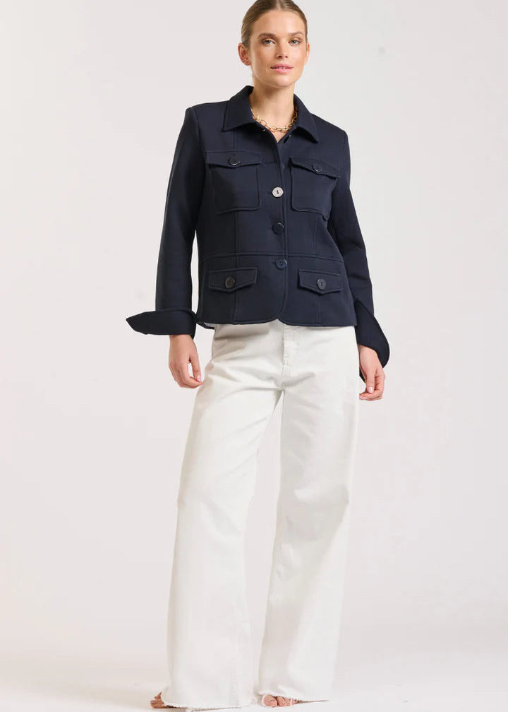 Shirty Hemming Jacket Navy