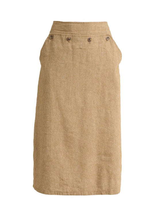 Olga de Polga Hepburn Wool Skirt Mustard