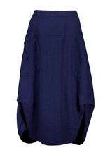 Load image into Gallery viewer, Olga Milwaukee Skirt Navy Linen
