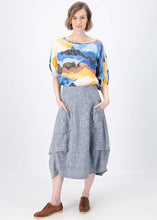 Load image into Gallery viewer, Olga Milwaukee Panorama Skirt Herringbone Linen
