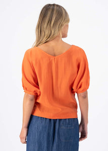 Olga Skyscraper Blouse Orange