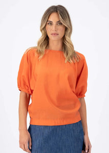 Olga Skyscraper Blouse Orange