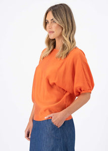 Olga Skyscraper Blouse Orange