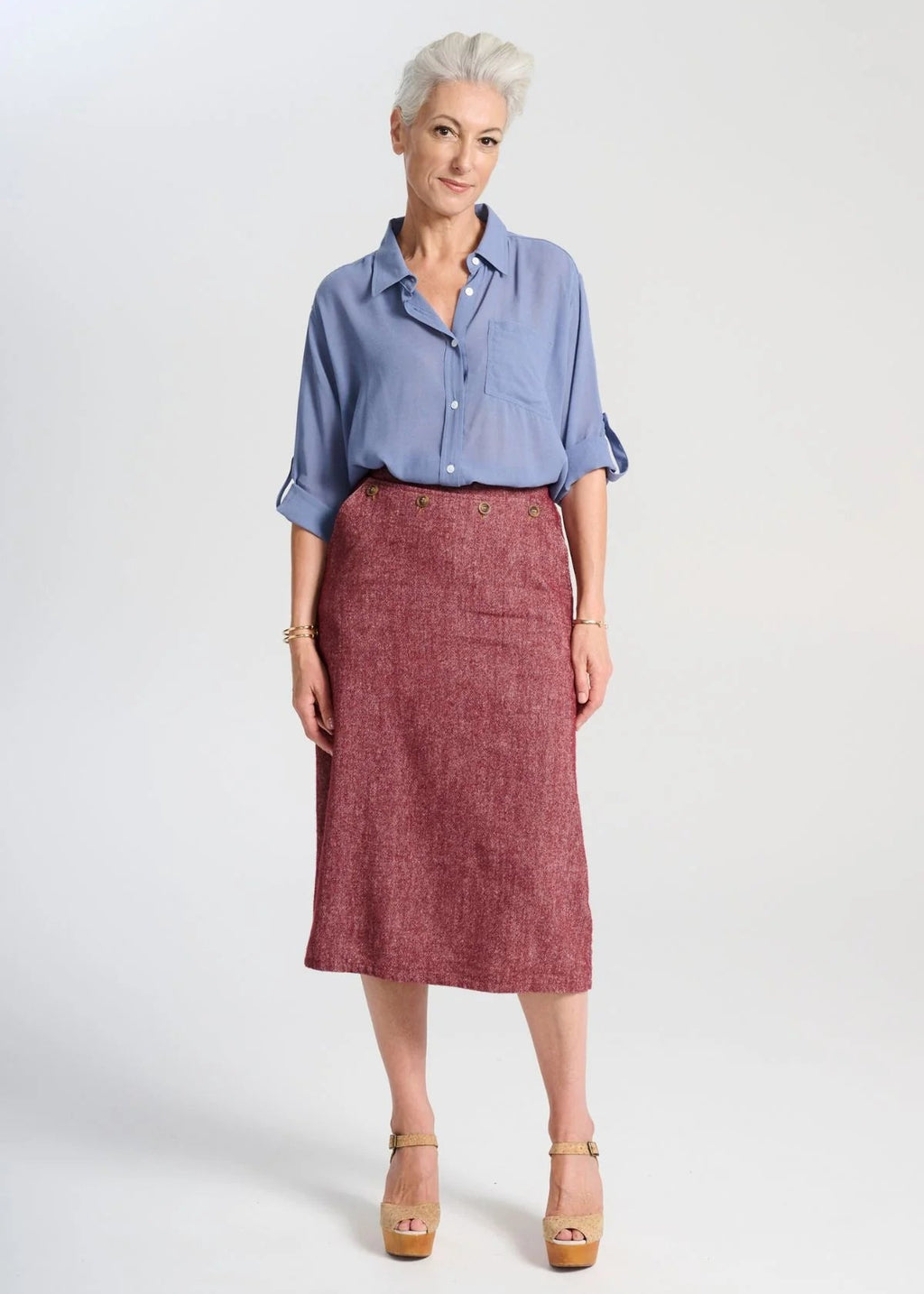 Olga de Polga Hepburn Wool Skirt