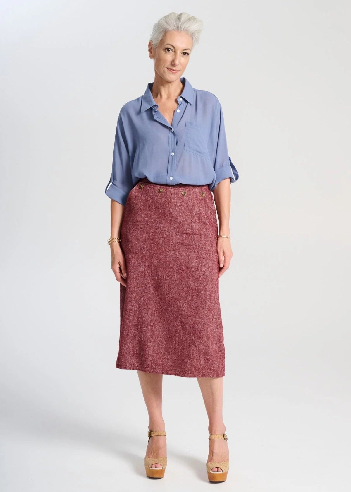 Olga de Polga Hepburn Wool Skirt