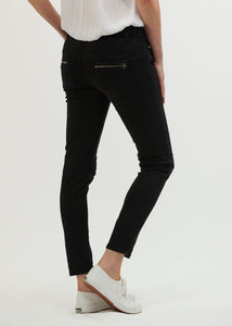 Italian Star Button Jean Black