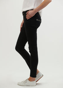 Italian Star Button Jean Black