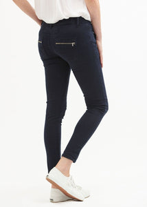 Italian Star Button Jean Indigo